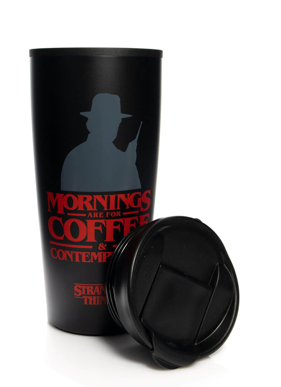 Tazza Da Viaggio Stranger Things Coffee And Contemplation - Mtm25371 Tazza Da Viaggio Stranger Things Coffee And Contemplation - Mtm25371